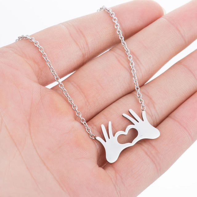 SMJEL Animal Horse Pendant Necklace Women Men Jewelry Cute Horse Shoe Hoof Necklaces Choker Collier Wholesale