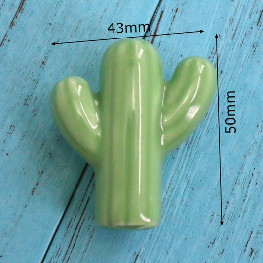 1PC Cactus Ceramic Door Knob Draw Pull