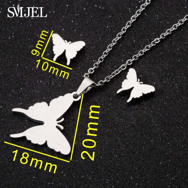 Stainless Steel Necklace Stud Sets