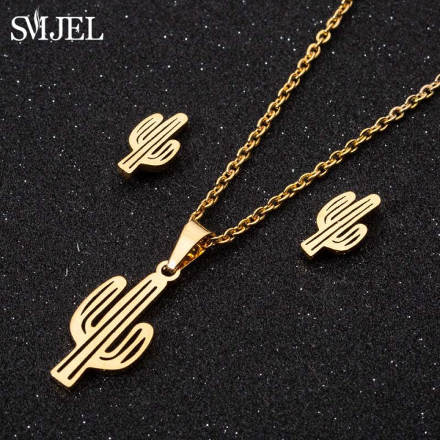 Stainless Steel Necklace Stud Sets