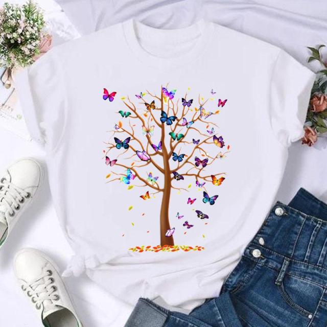 Short Sleeve Horse Animal Trend 90s Fashion Summer Women Print T Shirt Female Casual Top Tshirts Cartoon Graphic Tee T-Shirt