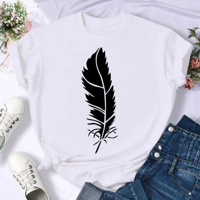 Short Sleeve Horse Animal Trend 90s Fashion Summer Women Print T Shirt Female Casual Top Tshirts Cartoon Graphic Tee T-Shirt