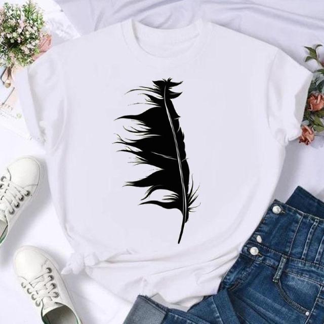 Short Sleeve Horse Animal Trend 90s Fashion Summer Women Print T Shirt Female Casual Top Tshirts Cartoon Graphic Tee T-Shirt