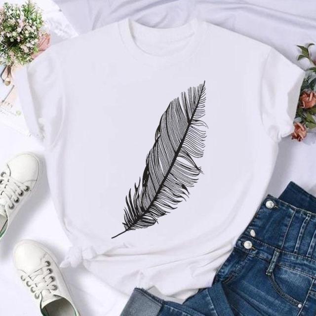 Short Sleeve Horse Animal Trend 90s Fashion Summer Women Print T Shirt Female Casual Top Tshirts Cartoon Graphic Tee T-Shirt