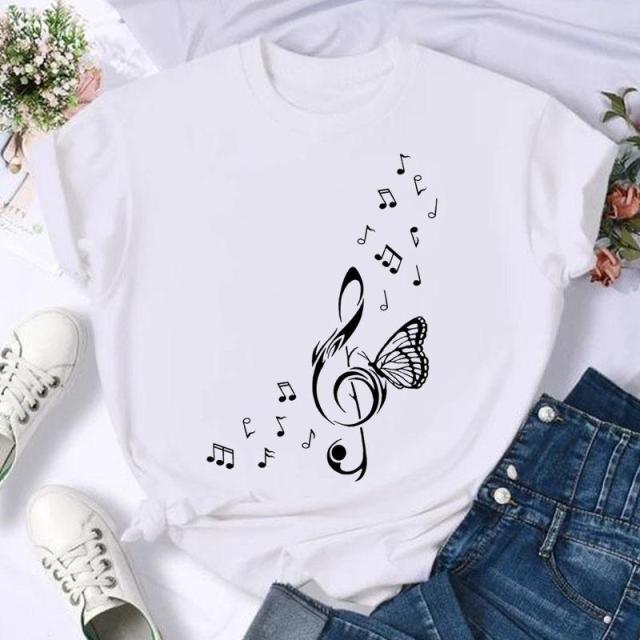 Short Sleeve Horse Animal Trend 90s Fashion Summer Women Print T Shirt Female Casual Top Tshirts Cartoon Graphic Tee T-Shirt