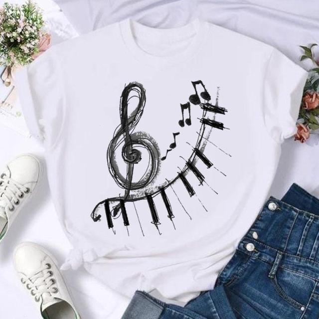 Short Sleeve Horse Animal Trend 90s Fashion Summer Women Print T Shirt Female Casual Top Tshirts Cartoon Graphic Tee T-Shirt