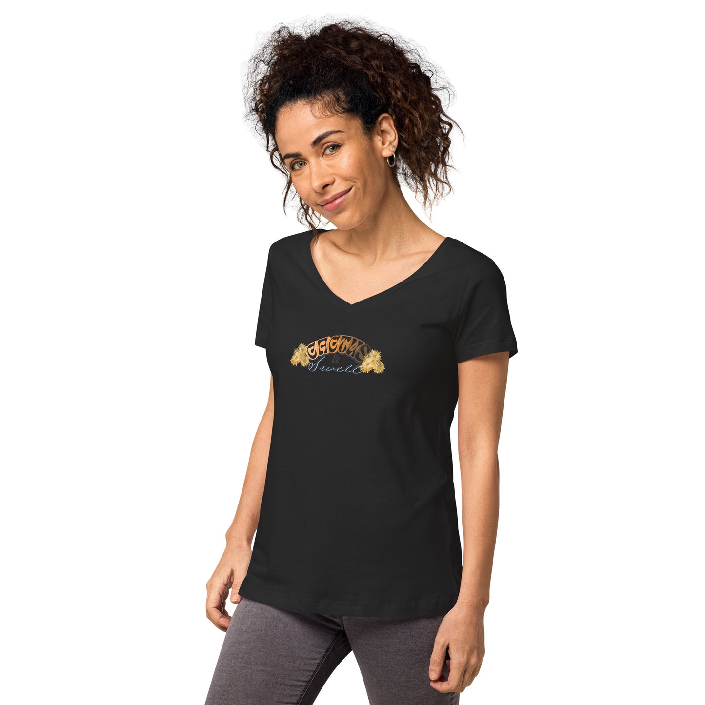 Women’s fitted v-neck t-shirt