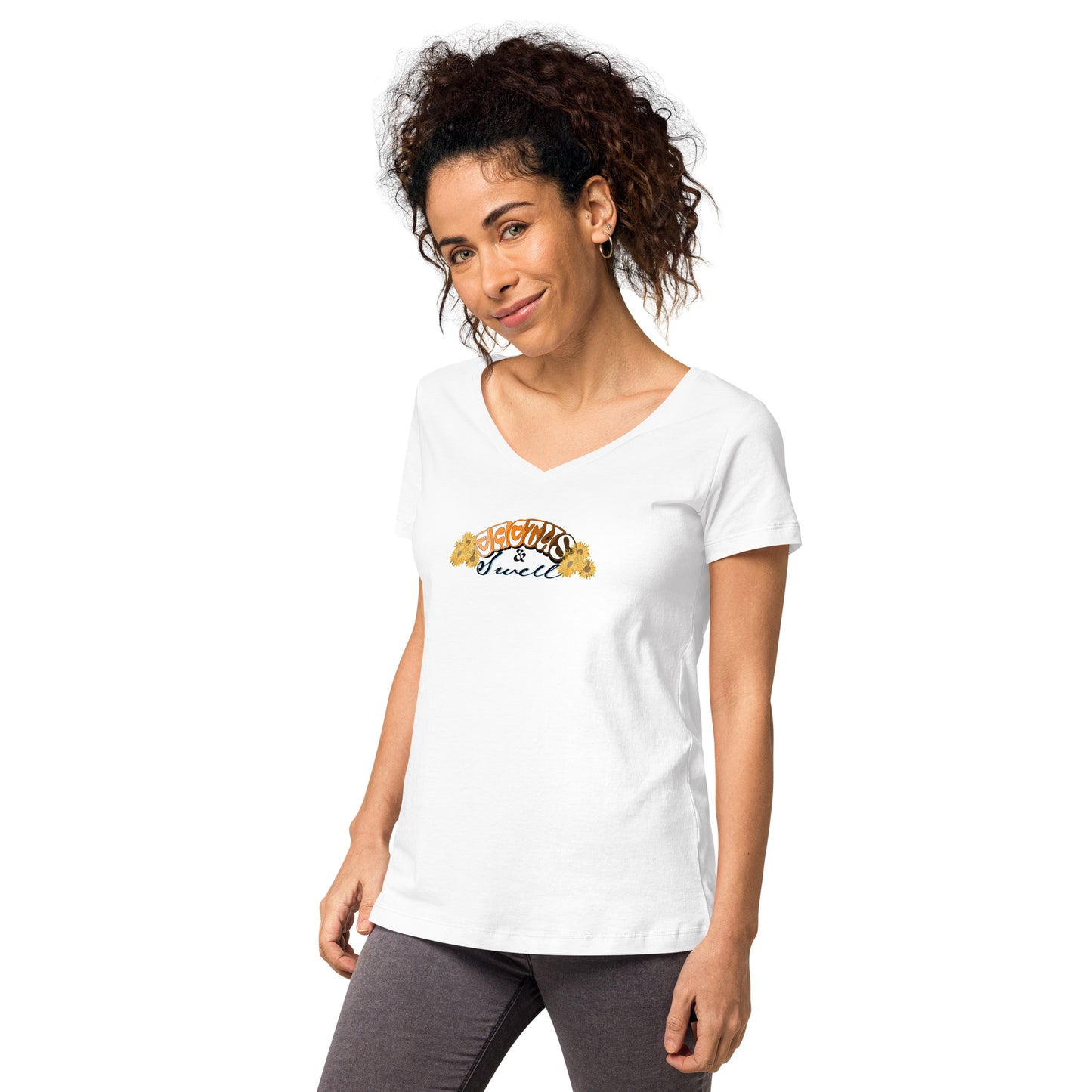 Women’s fitted v-neck t-shirt